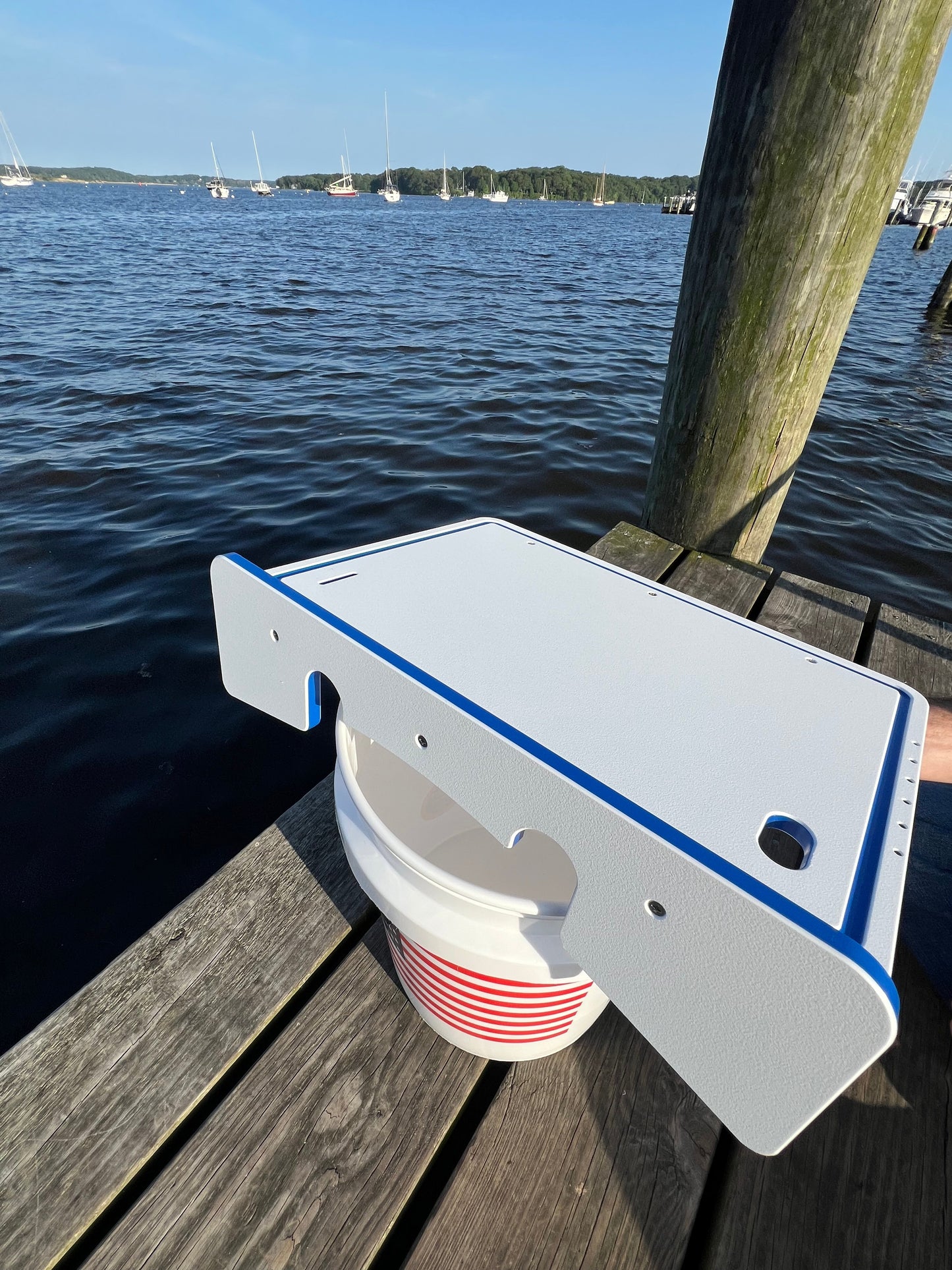 Made in the USA | Premium Single Bucket Raised 18" Fillet Table and Cutting Board