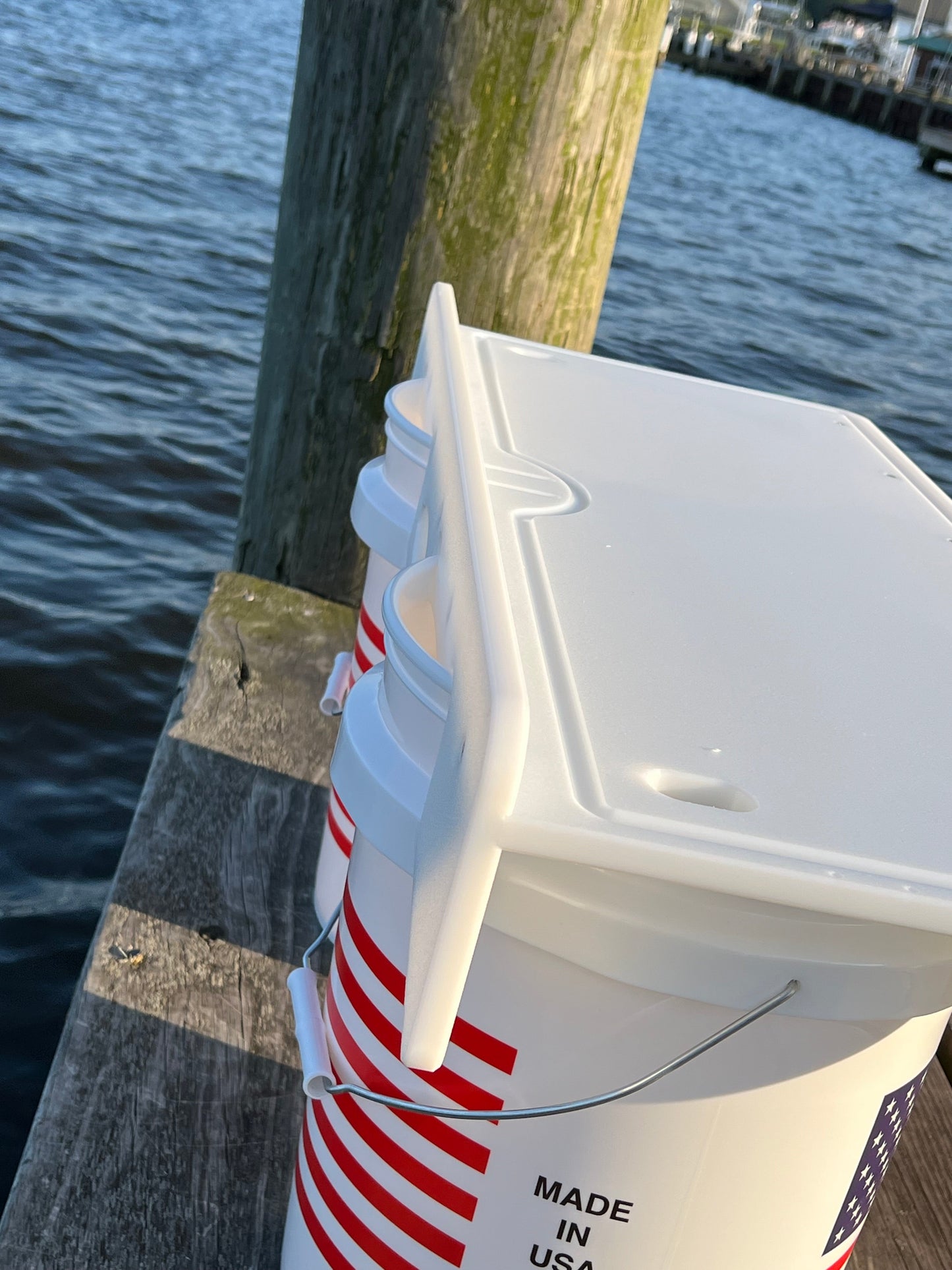 Made in the USA | Premium Double Bucket 33" Raised Fillet Table Cutting Board