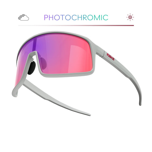 White K-Shield Kontrast Photochromic Sunglasses