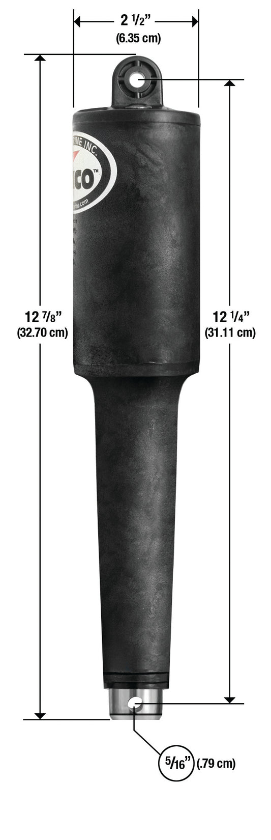 Lenco 4 1/4" Stroke XD Actuator 5/16" x 3/8" 12v