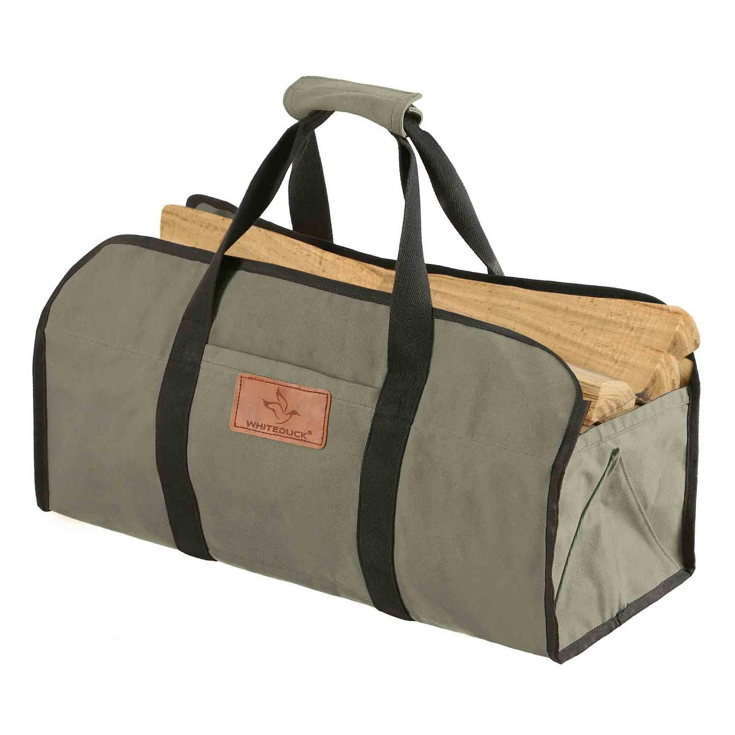 Tote Shape Canvas Firewood Log Carriers