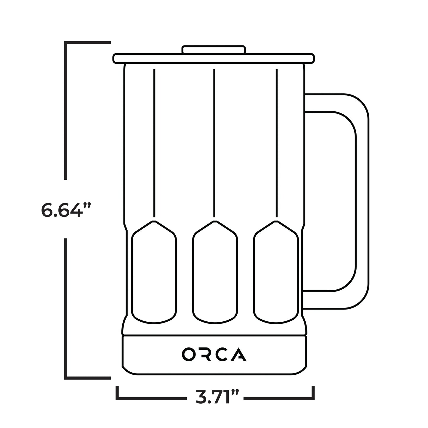 STEIN™ 28OZ TUMBLER Beer Stein Drink Mug Tumbler with Handle and Lid; Keeps Drinks Ice Cold