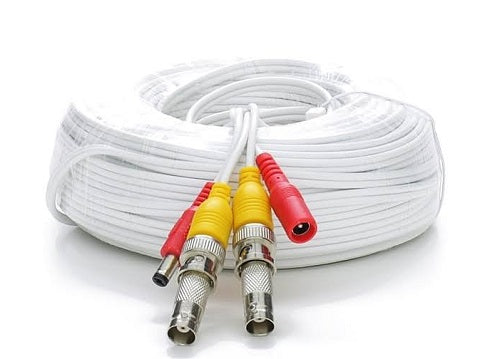 100' RG59 Siamese Cable Bnc Males And Power Leads