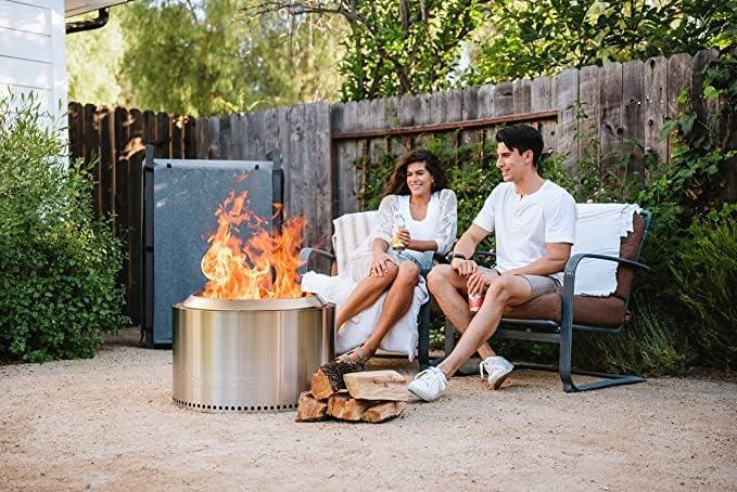 Solo Stove Ranger/Bonfire/Yukon 2.0, Smokeless Fire Pit | Wood Burning Fireplaces with Removable Ash Pan, Portable Outdoor Firepit - Ideal for Camping & Outdoor Spaces, Stainless Steel