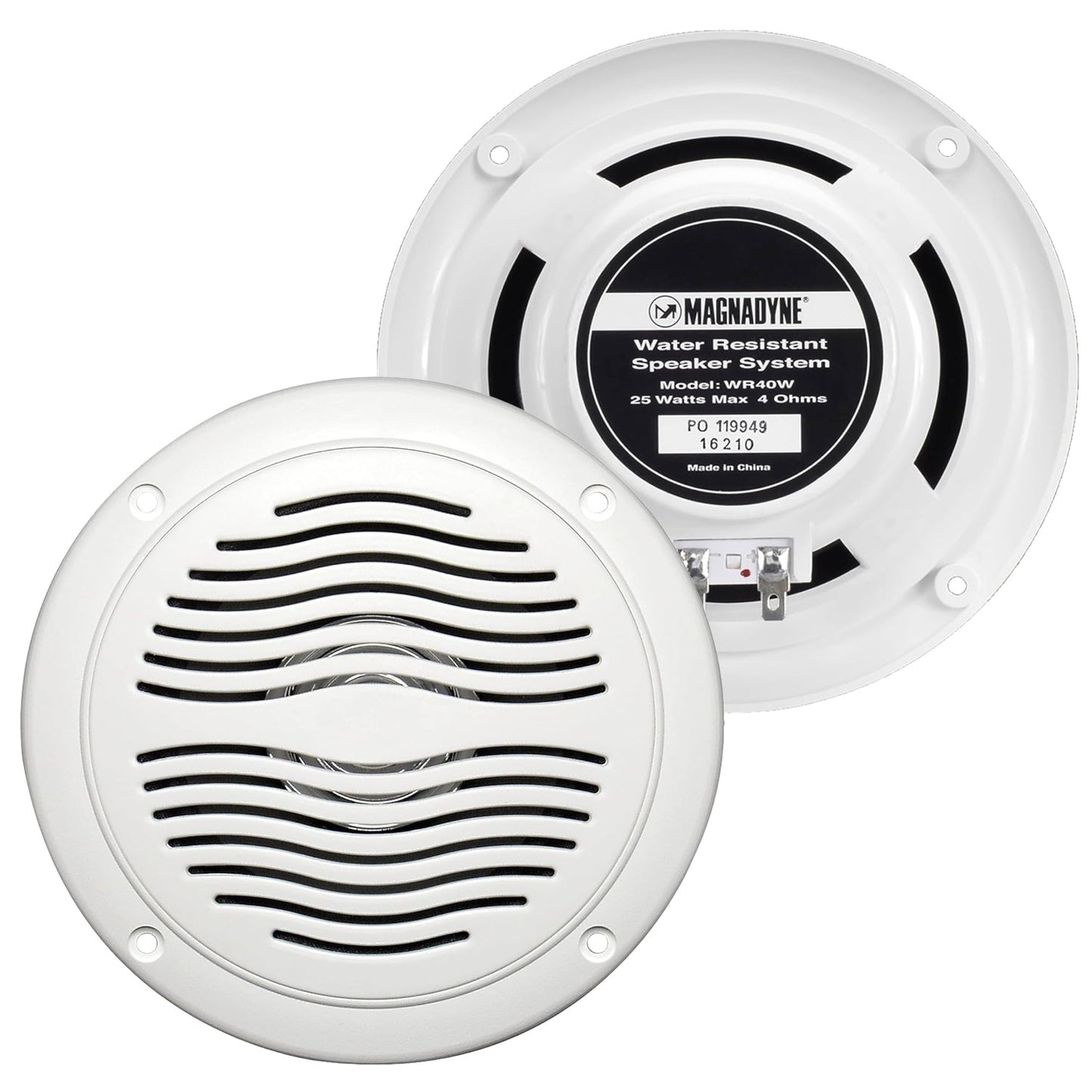 AquaVibe WR40 | Water-Resistant Marine & Hot Tub 5" Dual Cone Speakers | Sold as a Pair