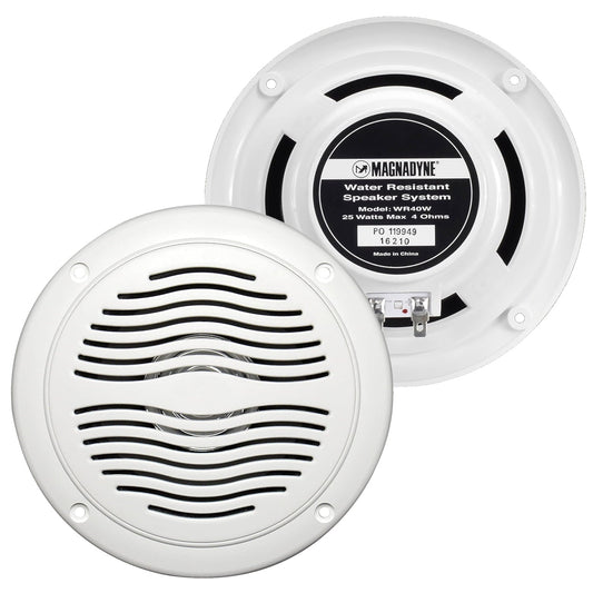 AquaVibe WR40 | Water-Resistant Marine & Hot Tub 5" Dual Cone Speakers | Sold as a Pair