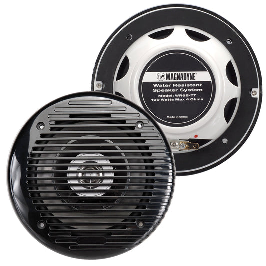 AquaVibe WR6B-TT-PAIR | Marine Water-Resistant 6 1/2" 2-Way Speaker | Sold as a Pair