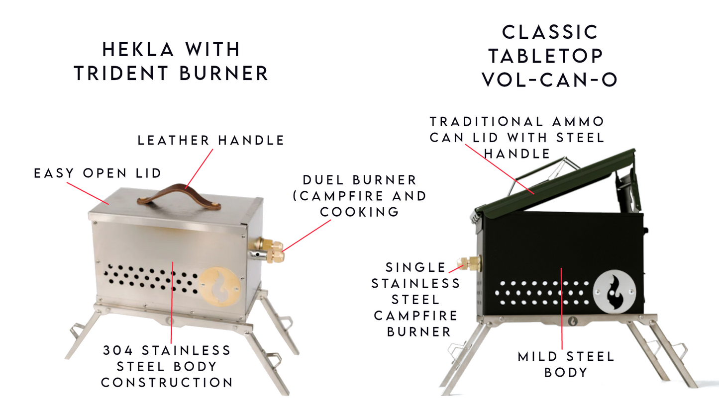 Hekla Combo: Stainless steel perfection for cooking and campfire