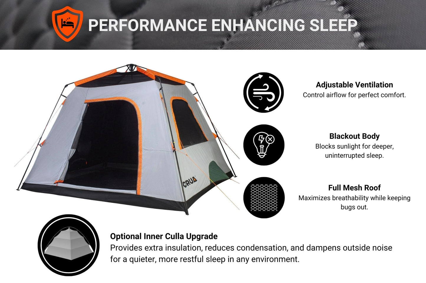 NOIR 6 | 6 PERSON BLACKOUT CABIN TENT