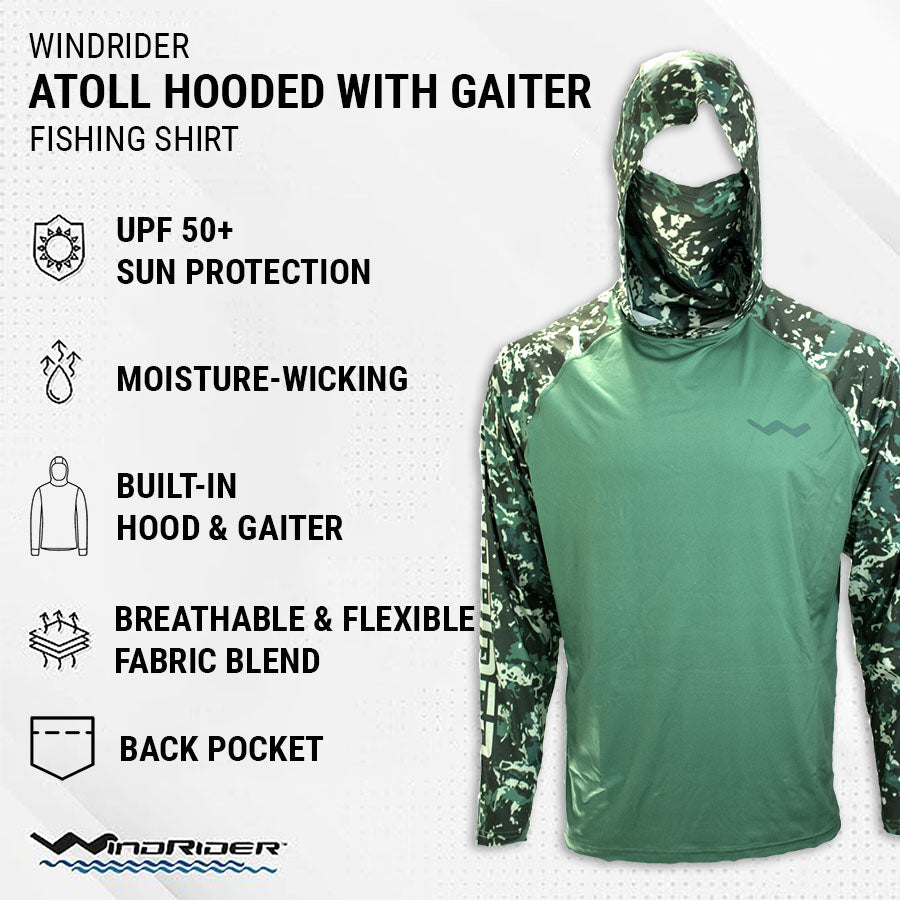 2 Pack Atoll Hooded Shirt with Gaiter