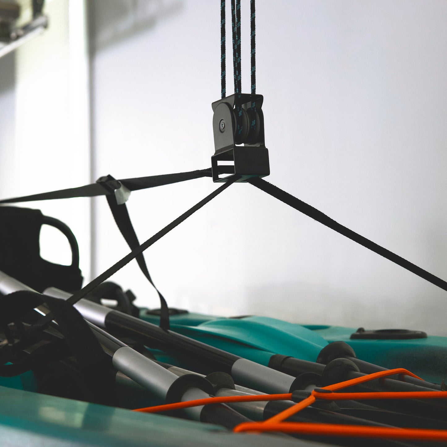 Heavy Duty Kayak Hoist Garage Ceiling Storage Hoist | Holds up to 150 lbs
