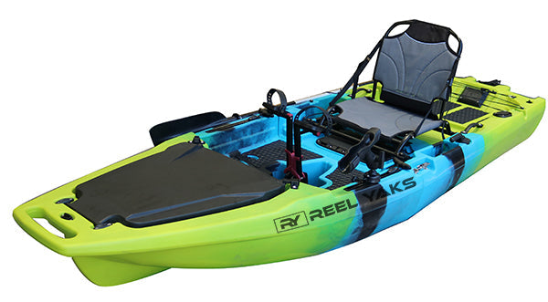 9.8ft Rocket Modular Fin Drive Pedal Fishing Kayak | 400lbs Capacity | 2 Piece