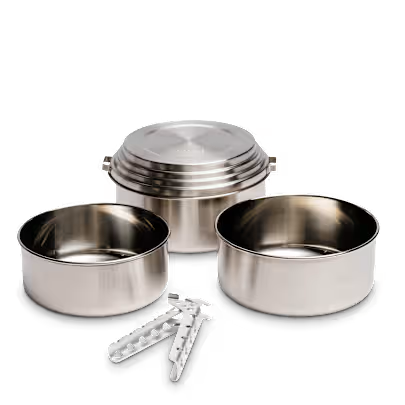 Solo Stove Pot 900/1800/4000 Stainless Steel Companion Pots | Designed for use with Lite/Titan/Campfire Solo Stoves