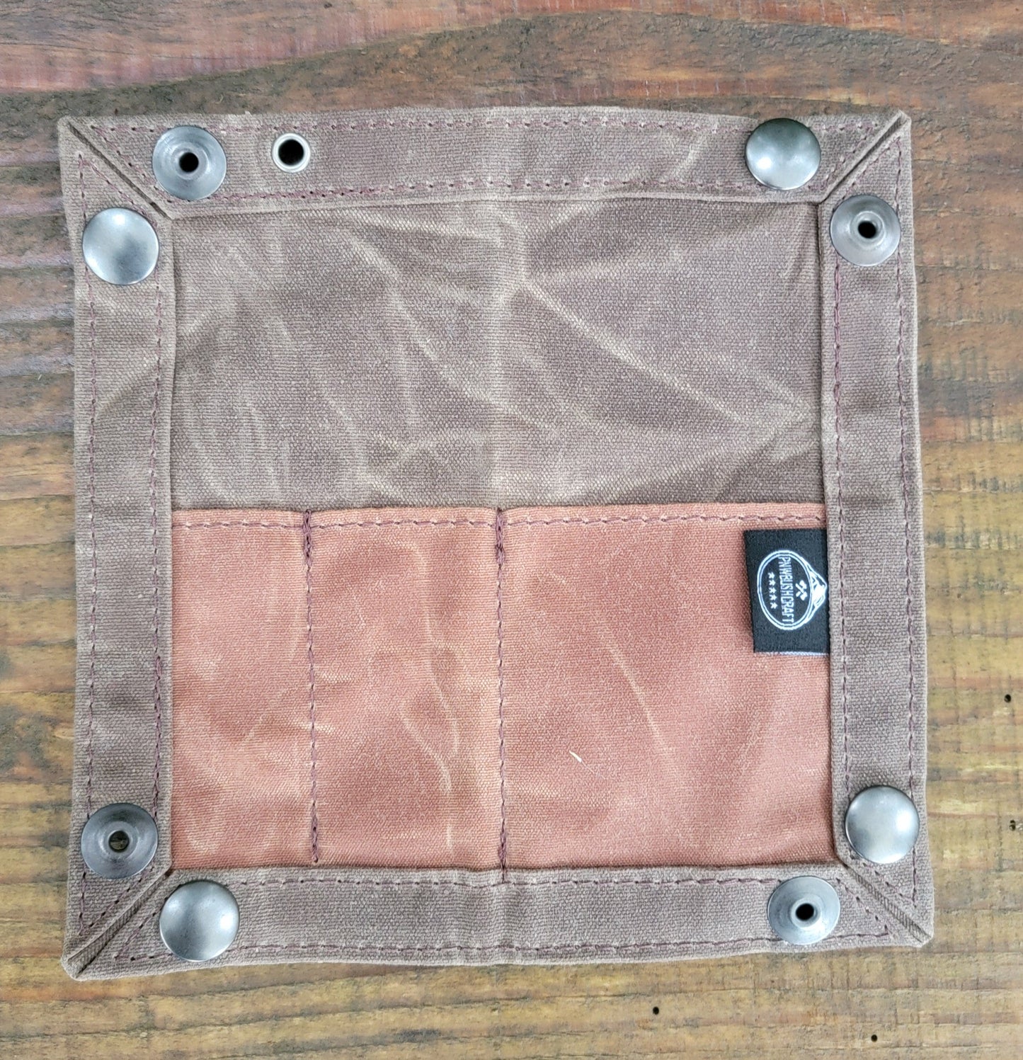 EDC Waxed Canvas Travel Tray for your Gear and EDC 2.0