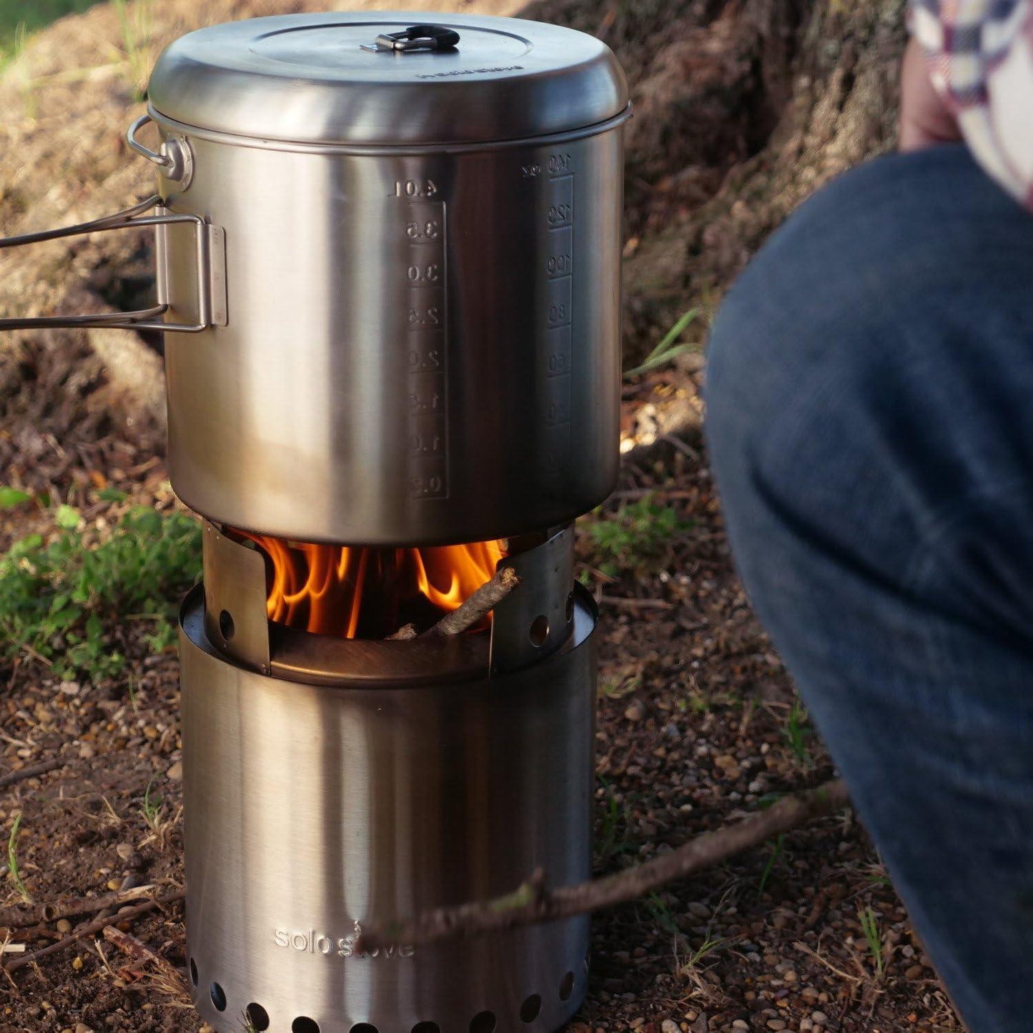 Solo Stove Pot 900/1800/4000 Stainless Steel Companion Pots | Designed for use with Lite/Titan/Campfire Solo Stoves