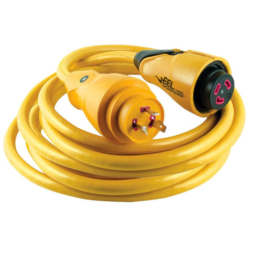 Marinco CS30-50 EEL 30A 125V Shore Power Cordset - 50' - Yellow [CS30-50]