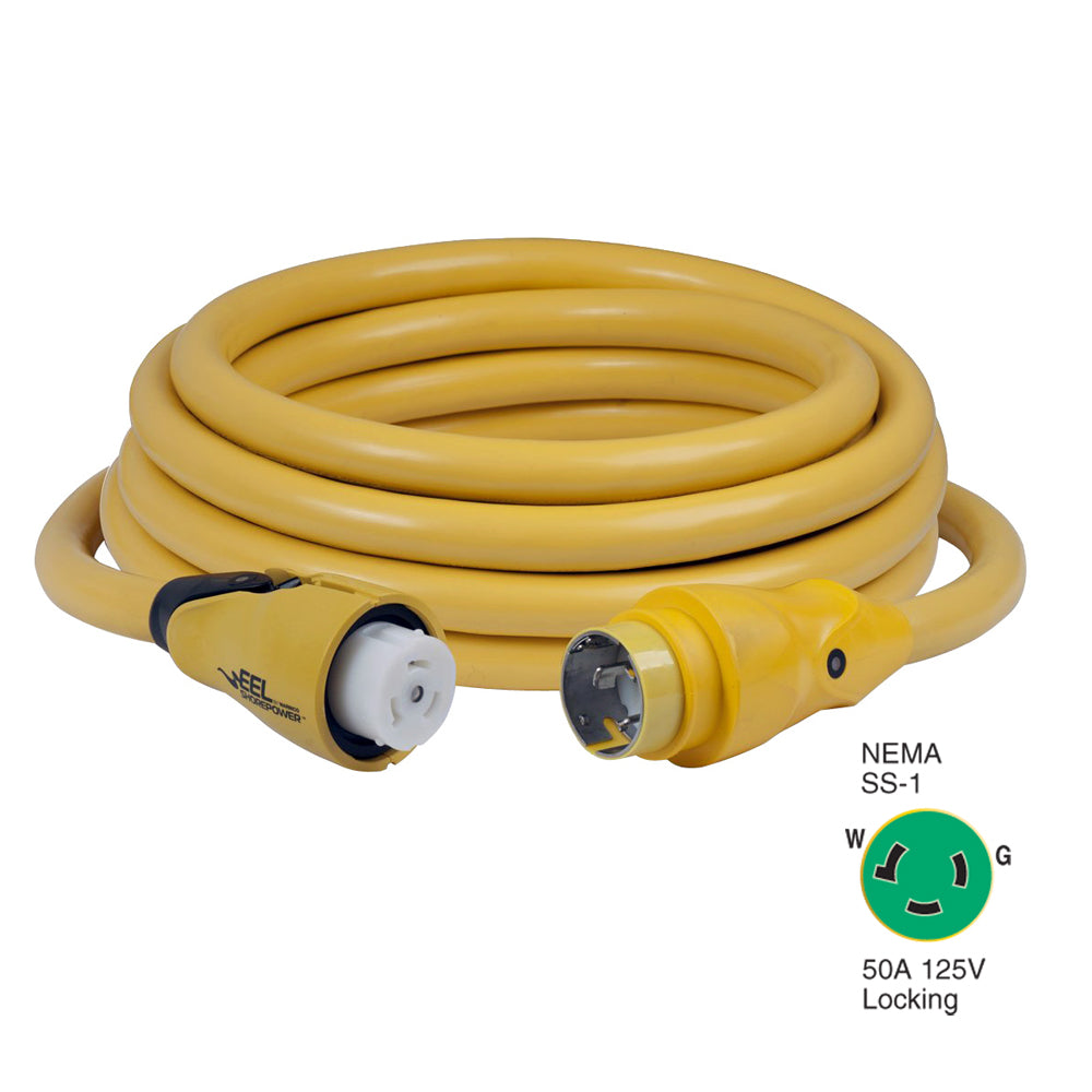 Marinco CS503-50 EEL 50A 125V Shore Power Cordset - 50' - Yellow [CS503-50]