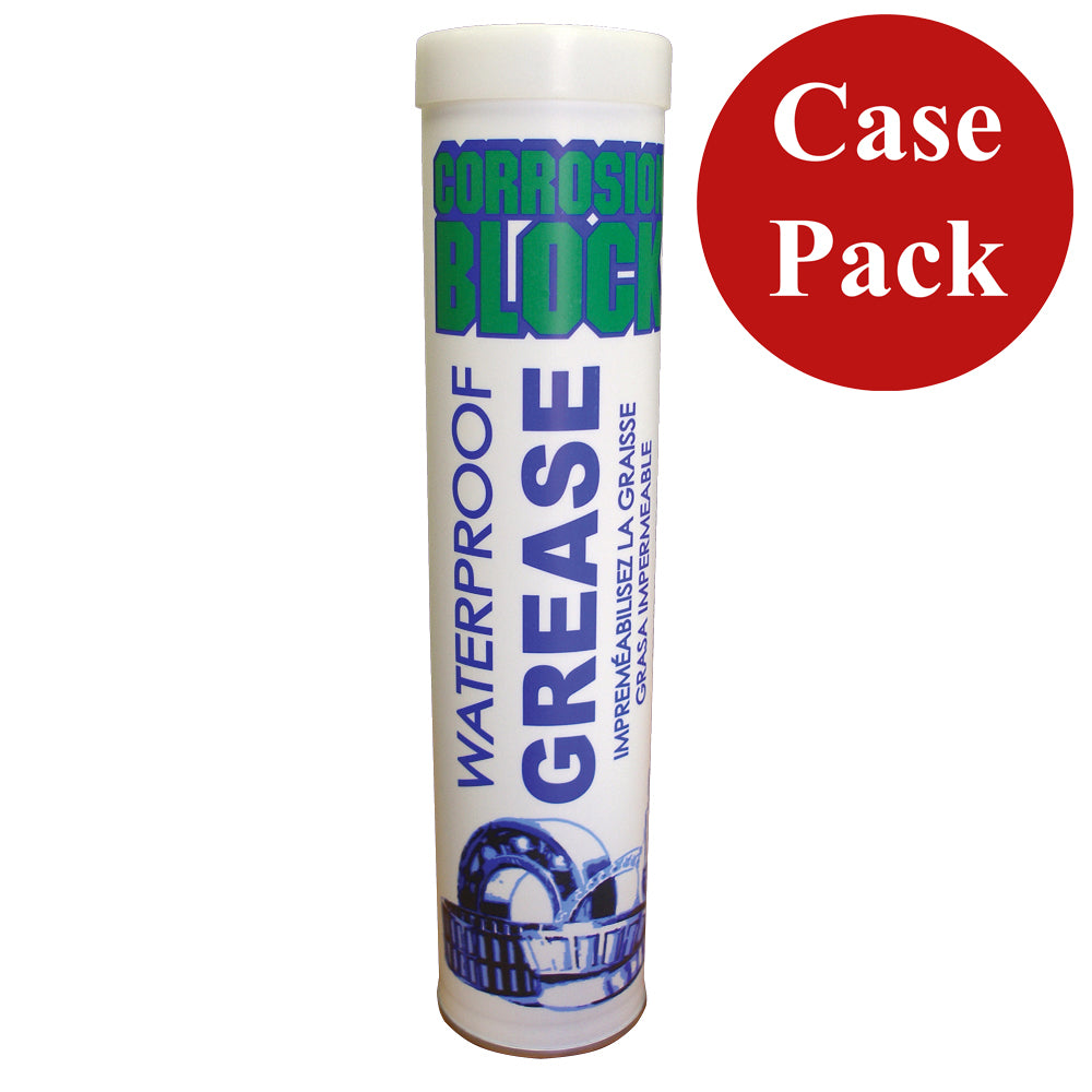 Corrosion Block High Performance Waterproof Grease - 14oz Cartridge - Non-Hazmat, Non-Flammable  Non-Toxic *Case of 10* [25014CASE]