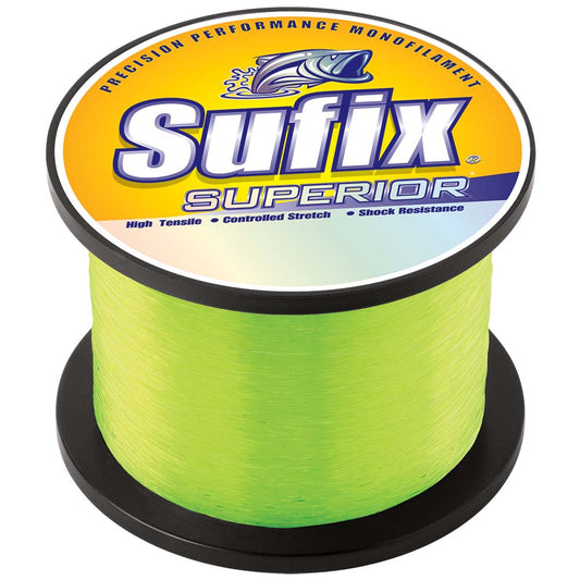 Sufix Superior Hi-Vis Yellow Monofilament - 80lb - 2890 yds [650-180]