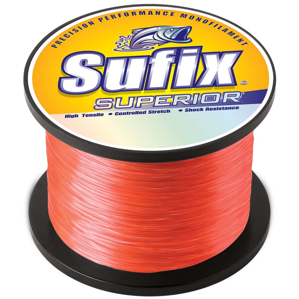 Sufix Superior Neon Fire Monofilament - 15lb - 3370 yds [643-115]