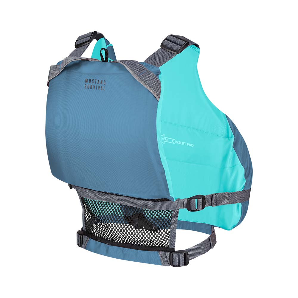 Mustang Womens Moxie Foam Vest - Aqua/Slate - XL/XXL [MV807MMS-853-XL/XXL-253]