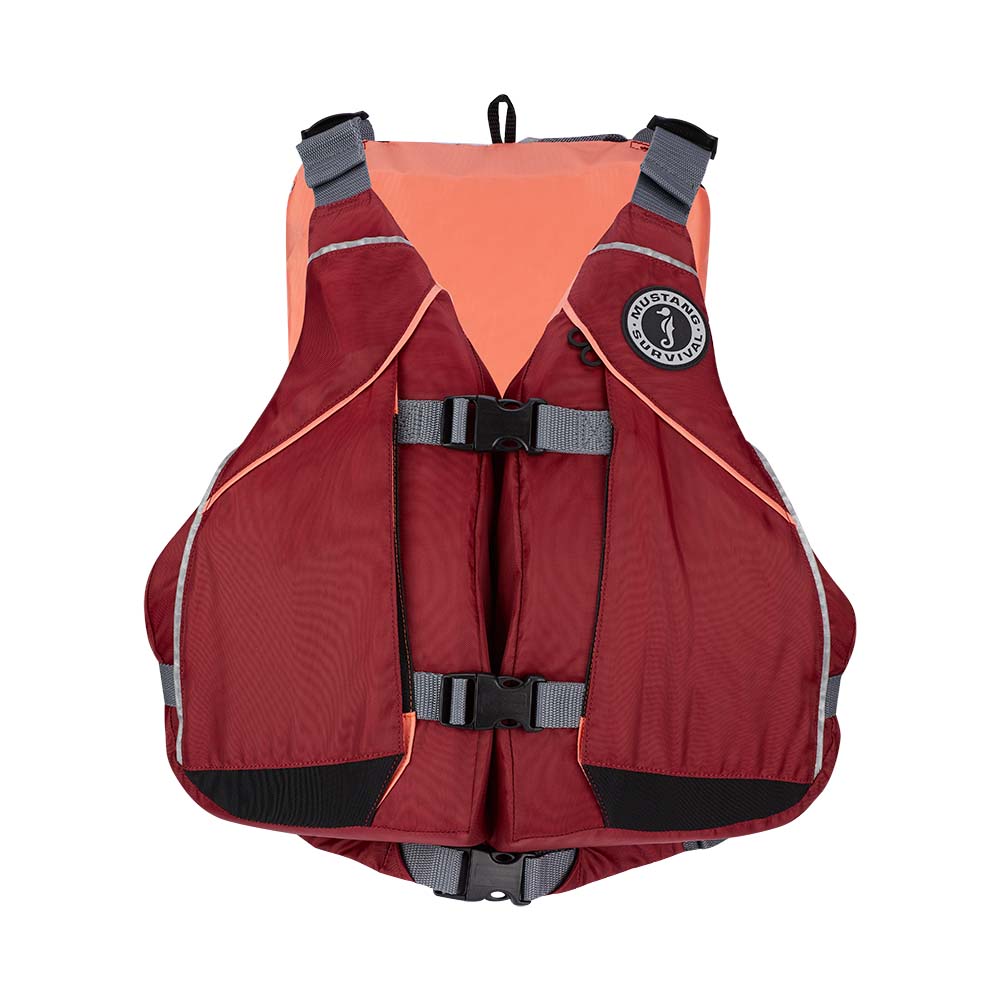 Mustang Womens Moxie Foam Vest - Merlot/Coral - XS/Small [MV807MMS-857-XS/S-253]