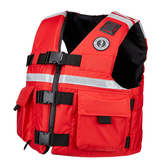 Mustang SAR Vest w/SOLAS Reflective Tape - Red - Medium [MV5606-4-M-216]